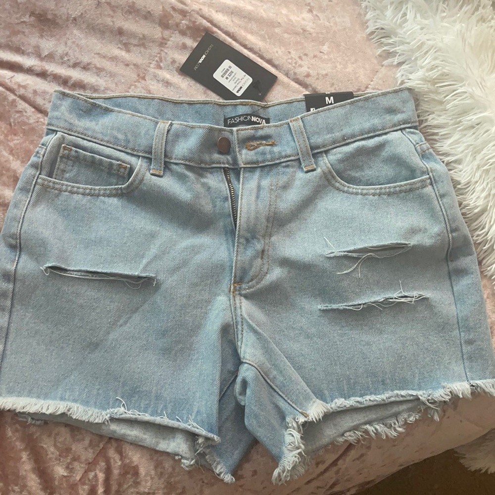 Denim shorts